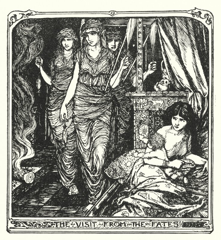 A sorsok látogatása (litho) alkotó: Henry Justice Ford