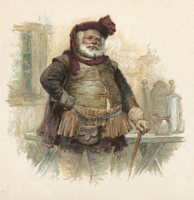Falstaff IV. Henriktől, 1. rész (chromolitho) alkotó: Henry Marriott Paget