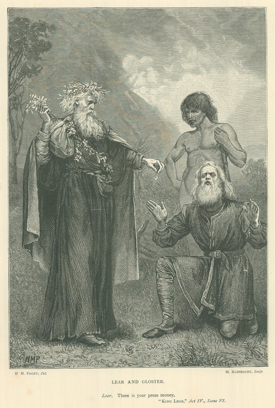 Illusztráció Lear királyhoz alkotó: Henry Marriott Paget