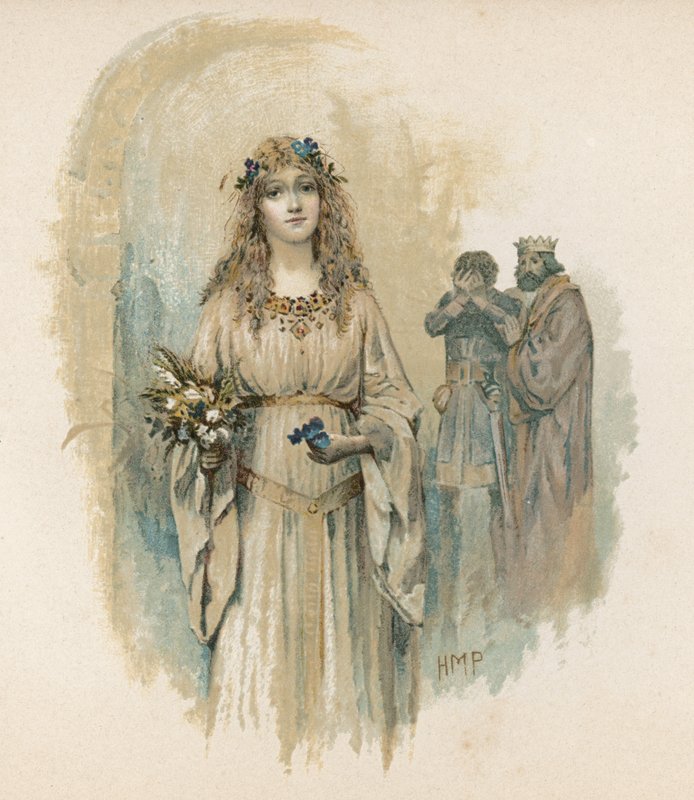 Ophelia a Hamletből (chromolitho) alkotó: Henry Marriott Paget