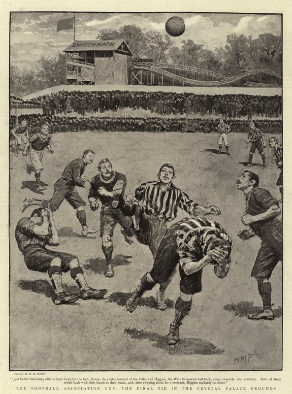 A Labdarúgó Szövetség Kupa, a végső döntetlen a Crystal Palace Grounds-ban alkotó: Henry Marriott Paget