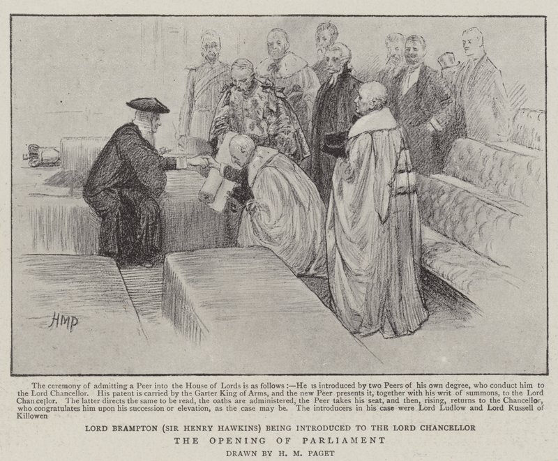 A Parlament megnyitása alkotó: Henry Marriott Paget