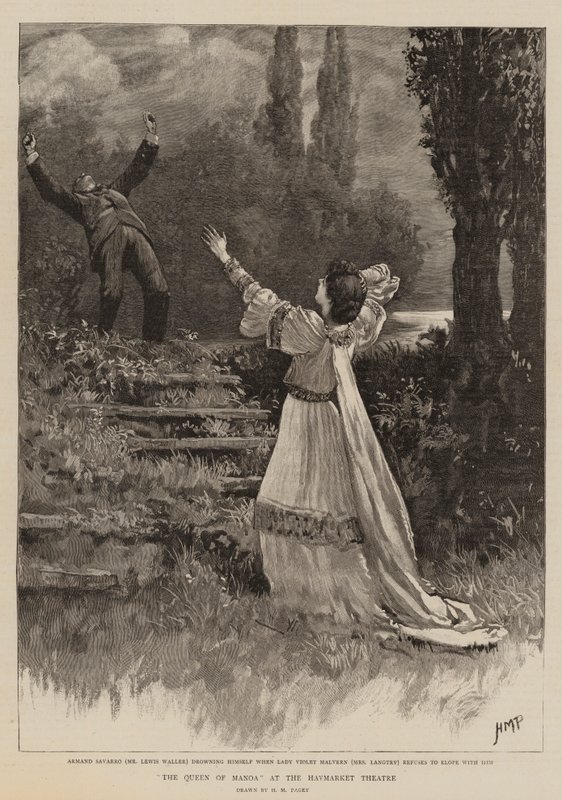 A Manoa királynője a Haymarket Színházban alkotó: Henry Marriott Paget