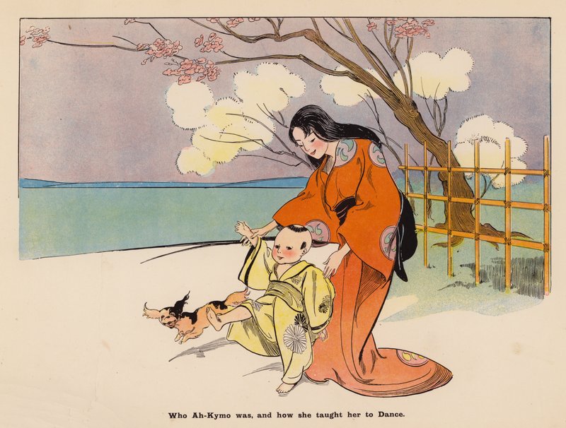 Illusztráció a The Adventures of a Japanese Doll (színes litográfia) című könyvhöz alkotó: Henry Mayer