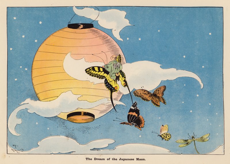 Illusztráció a The Adventures of a Japanese Doll (színes litográfia) című könyvhöz alkotó: Henry Mayer