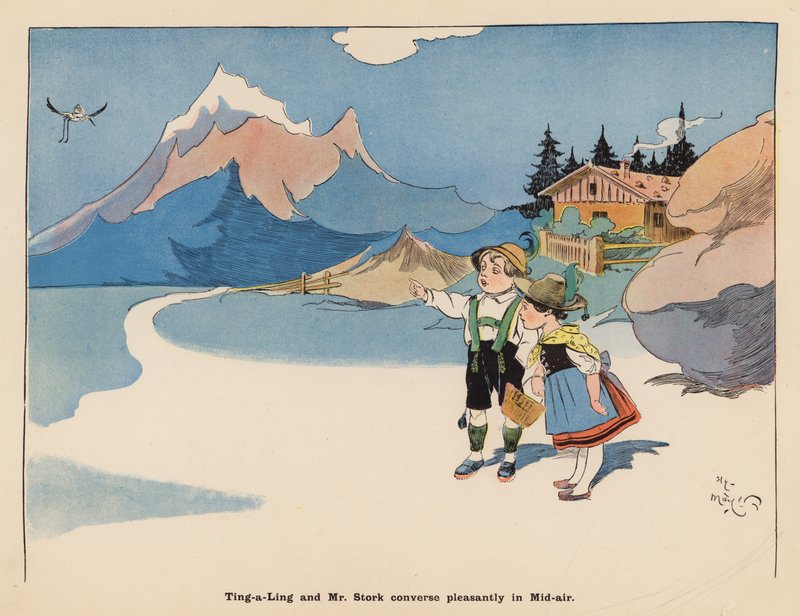 Illusztráció a The Adventures of a Japanese Doll (színes litográfia) című könyvhöz alkotó: Henry Mayer