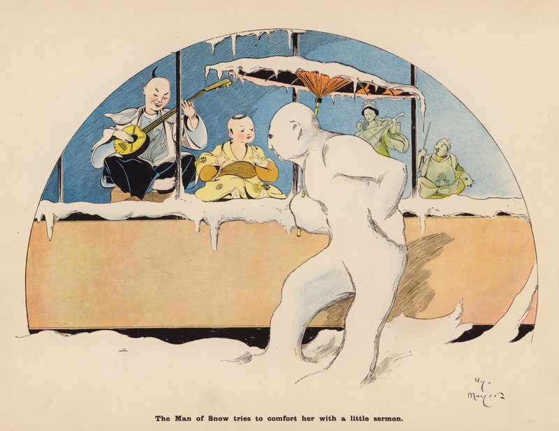 Illusztráció a The Adventures of a Japanese Doll (színes litográfia) című könyvhöz alkotó: Henry Mayer