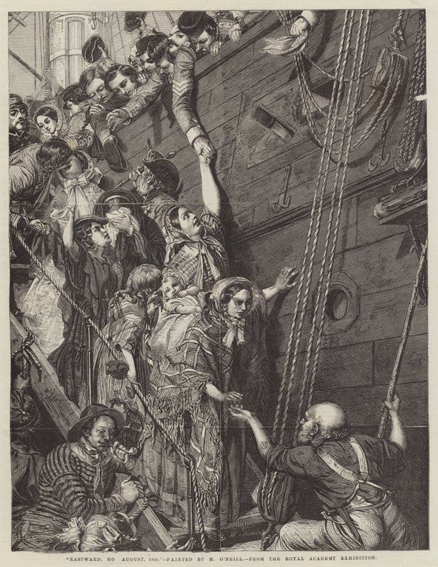 Kelet felé, Ho 1857. augusztus alkotó: Henry O