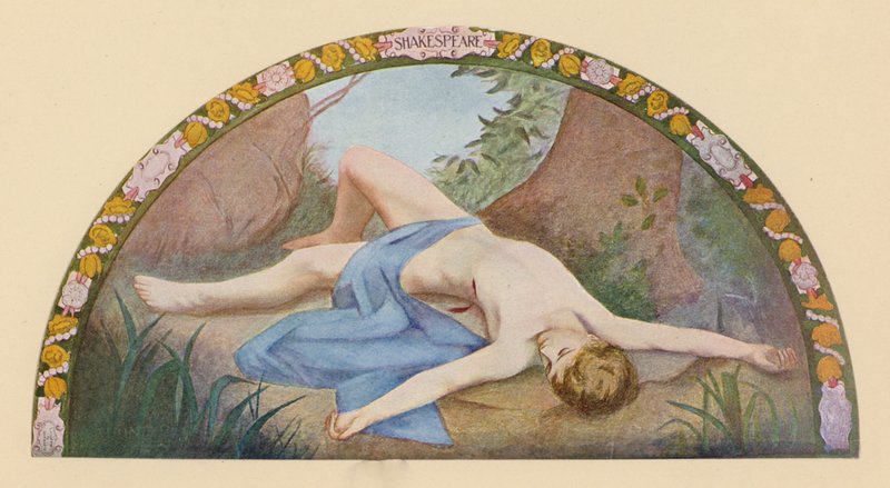 Shakespeare Adonis (színes litográfia) alkotó: Henry Oliver Walker