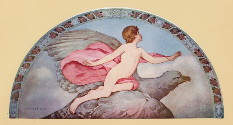 Tennyson Ganymedes című műve (színes litográfia) alkotó: Henry Oliver Walker