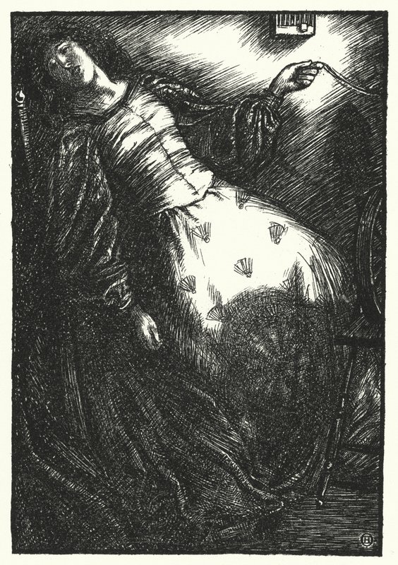 Matthew Arnold verse: The Forsaken Merman (metszet) alkotó: Henry Ospovat