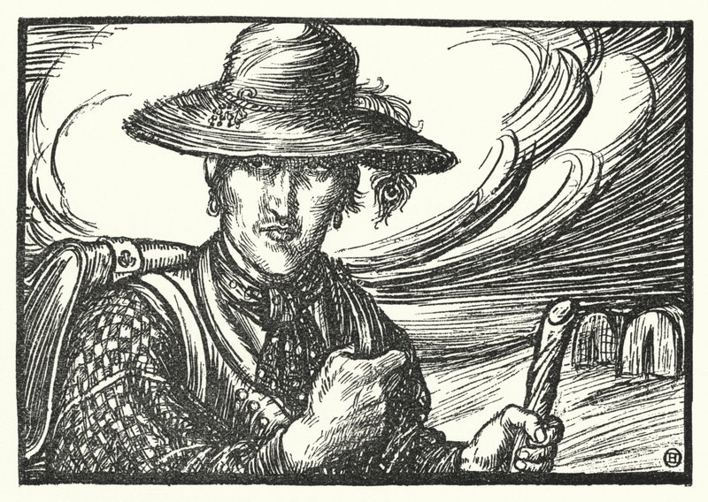 Matthew Arnold verse: A tudós cigány (metszet) alkotó: Henry Ospovat