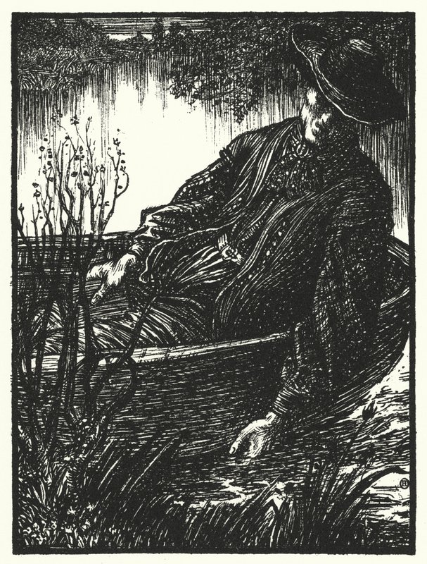 Matthew Arnold verse: A tudós cigány (metszet) alkotó: Henry Ospovat