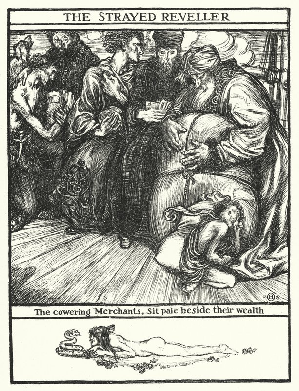 Matthew Arnold verse: Az eltévedt mulatozó (metszet) alkotó: Henry Ospovat