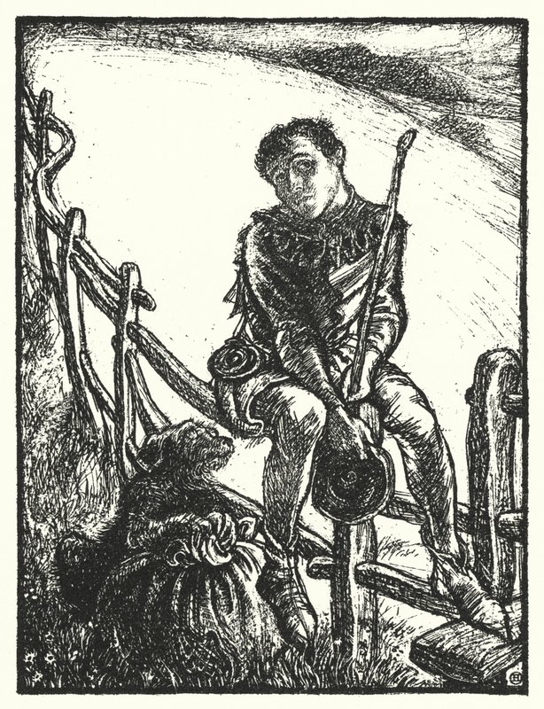 Shakespeare dal: "Vidám szív egész nap, szomorú vagy, mérföldön elfáradsz" (litho) alkotó: Henry Ospovat