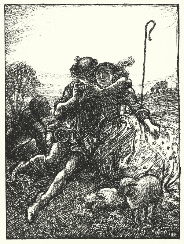 Shakespeare dal: "Amikor a pásztorok pipázik a zabszalmán" (litho) alkotó: Henry Ospovat