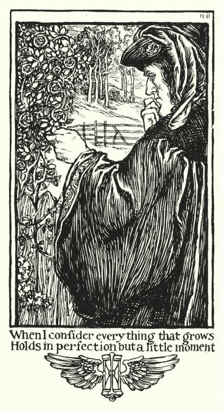 Shakespeare szonettek, XV. szonett (litho) alkotó: Henry Ospovat