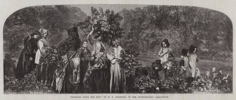 A május hazahozatala, a fotókiállításon alkotó: Henry Peach Robinson