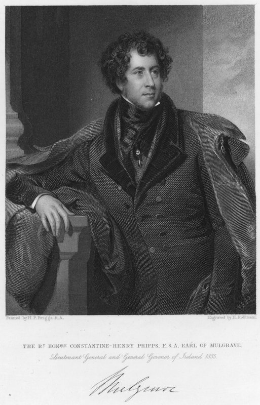 The Right Honorable Constantine-Henry Phipps, F S A, Mulgrave gróf, altábornagy és Írország általános kormányzója alkotó: Henry Perronet (after) Briggs