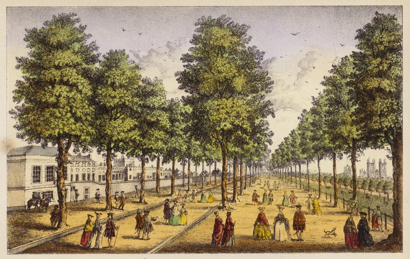 A Szent Jakab királyi palota a park mellett, Londonban alkotó: Henry Roberts
