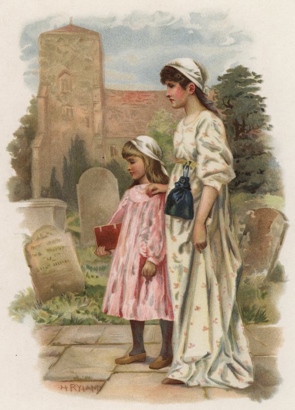 Szombati harangok (színes litó) alkotó: Henry Ryland