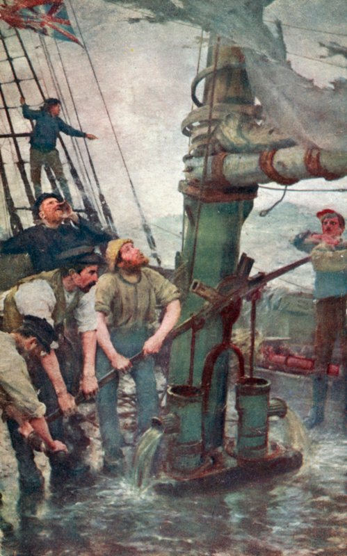 Minden kéz a szivattyúkhoz (színes litó) alkotó: Henry Scott Tuke