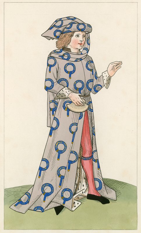 Harisnyakötő lovagja, 1470 körül, alkotó: Henry Shaw