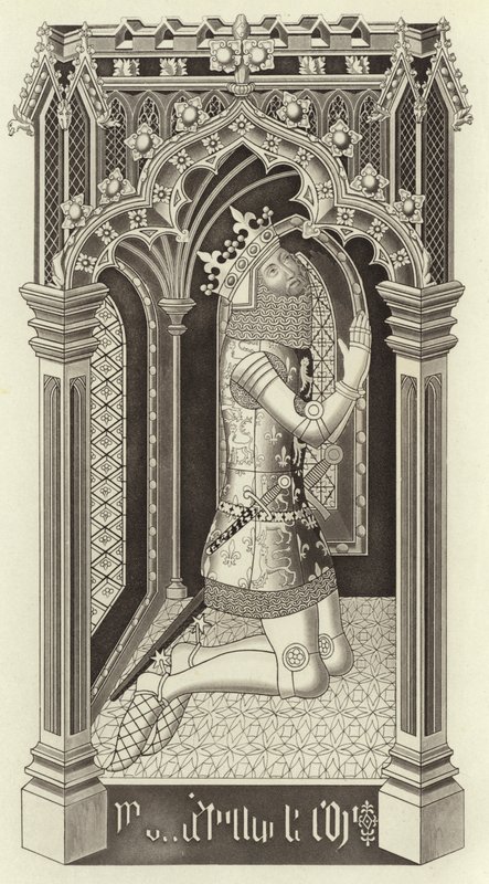 III. Edward, 1355 körül, a Westminster-i Szent István-kápolnából alkotó: Henry Shaw