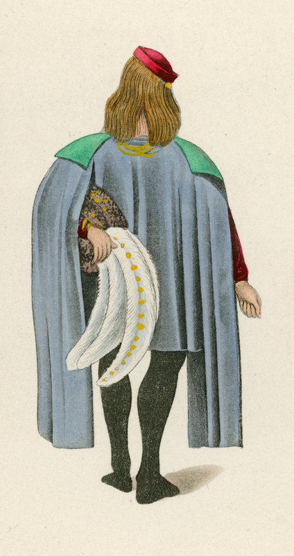 2. ábra a Rózsa románcából, 1480 körül, a British Museumban, Harl M S 4425 alkotó: Henry Shaw