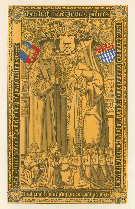 Egy sárgarézből, a St Mary Key Ipswich-templomban, 1525-ben alkotó: Henry Shaw