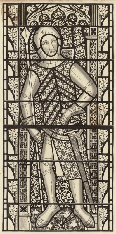 Gilbert de Clare, Clare grófja, a Tewkesbury Abbey Churchből, 1340 körül alkotó: Henry Shaw