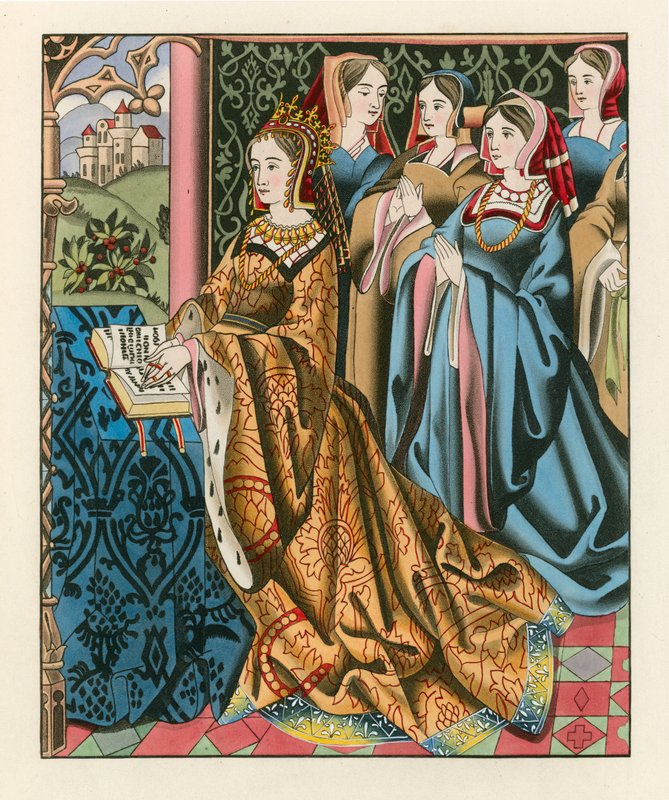 Margit, VI. Henrik királynéja és udvara, 15. század közepe alkotó: Henry Shaw