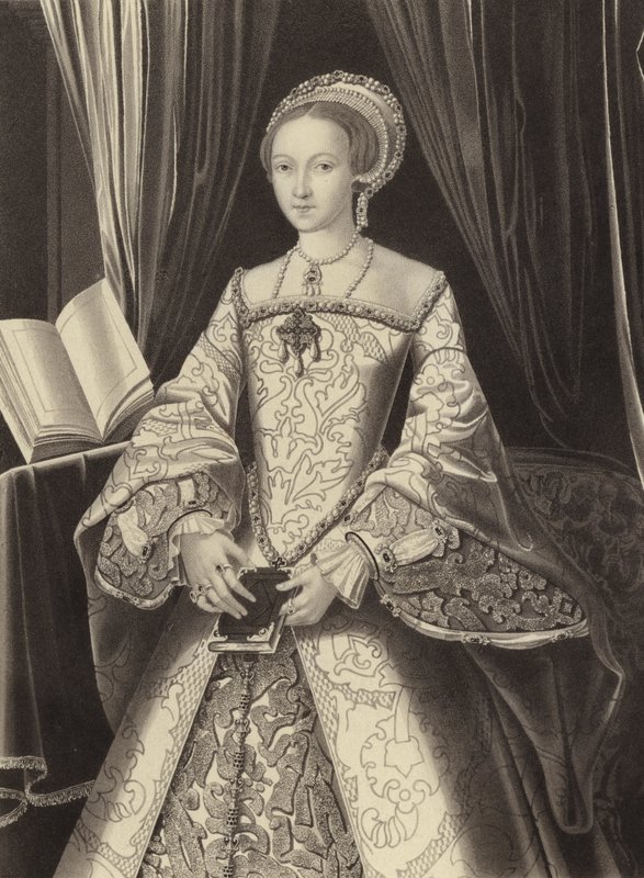 Erzsébet hercegnő, a leendő I. Erzsébet királynő, 1545 körül alkotó: Henry Shaw