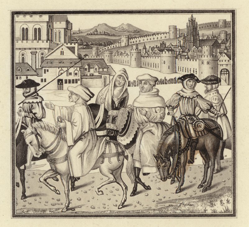 The Canterbury Pilgrimage  alkotó: Henry Shaw