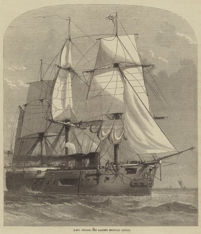HMS Sultan, a legnagyobb vaskalapos úszó alkotó: Henry Spernon Tozer