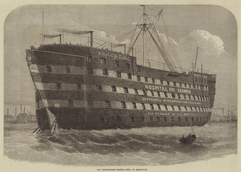 A Dreadnought Kórházhajó, Greenwichben alkotó: Henry Spernon Tozer