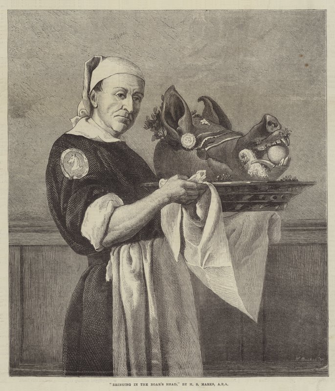 Behozva a vadkan fejét alkotó: Henry Stacey Marks