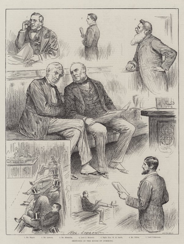 Vázlatok az alsóházban alkotó: Henry Stephen Ludlow