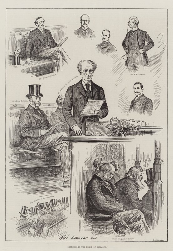 Vázlatok az alsóházban alkotó: Henry Stephen Ludlow