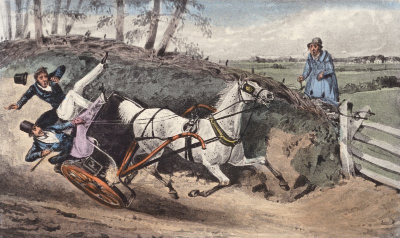 "Mi van! Soha nem voltál még zaklatott egy koncerten" (litho) alkotó: Henry Thomas (after) Alken
