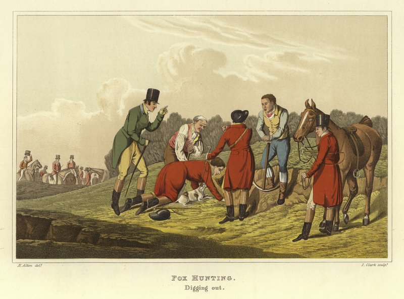 Rókavadászat (chromolitho) alkotó: Henry Thomas Alken