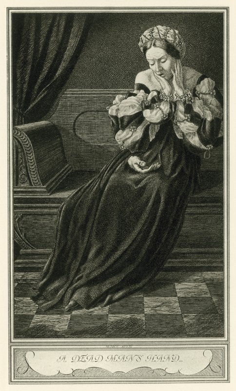 Malfi hercegnője, John Webster: Egy halott ember keze (litho) alkotó: Henry Weston Keen