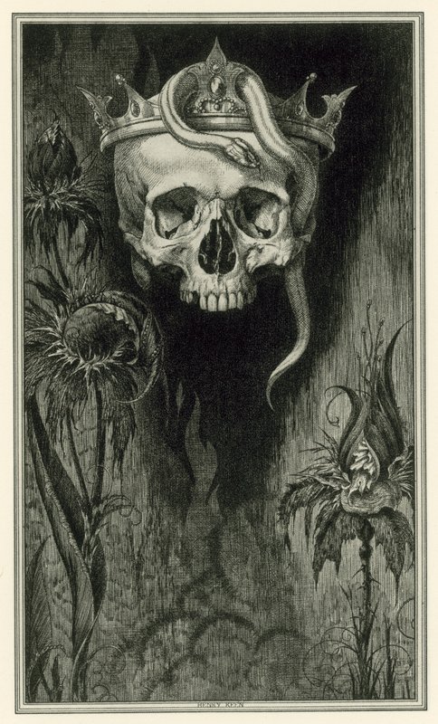 John Webster: Malfi hercegnője: Tailpiece (litho) alkotó: Henry Weston Keen