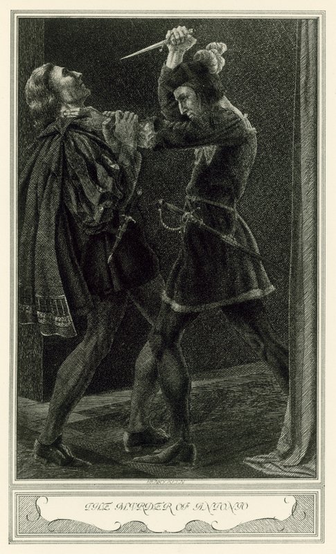 John Webster: Malfi hercegnője: Antonio meggyilkolása (litho) alkotó: Henry Weston Keen