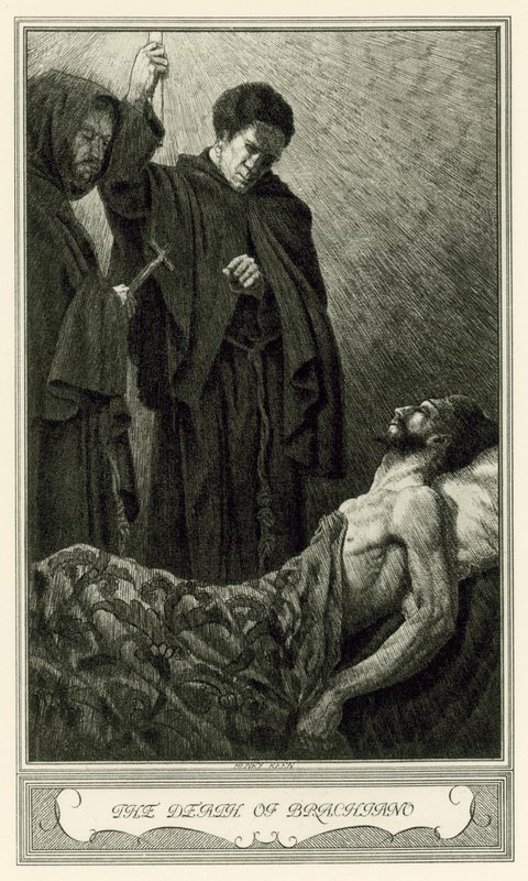 John Webster: A fehér ördög: Brachiano halála (litho) alkotó: Henry Weston Keen
