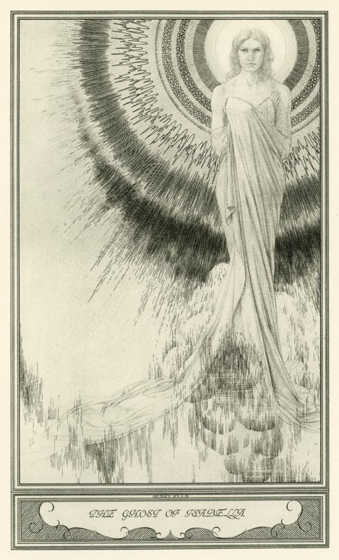 A fehér ördög, John Webster: Izabella szelleme (litho) alkotó: Henry Weston Keen