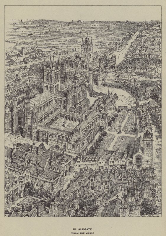 Aldgate, Nyugatról alkotó: Henry William Brewer