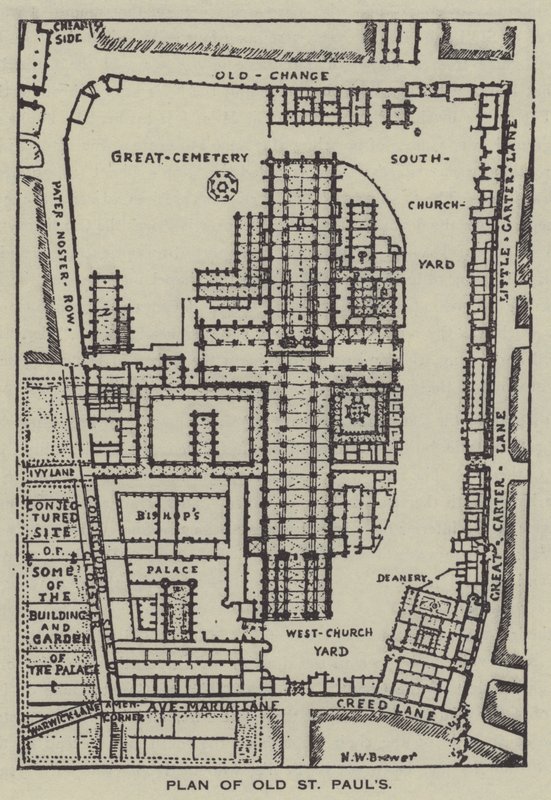 Old St Pauls terve alkotó: Henry William Brewer