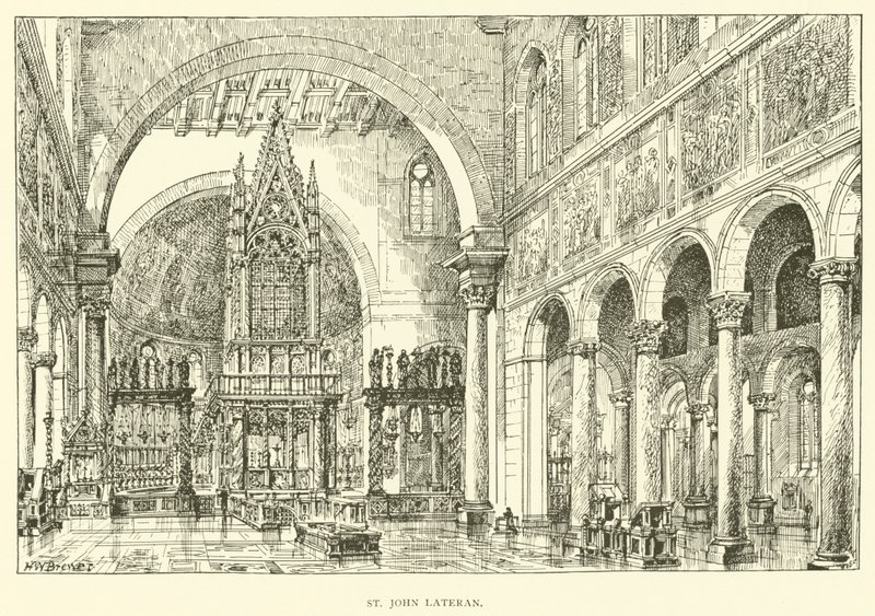 Lateráni Szent János (metszet) alkotó: Henry William Brewer