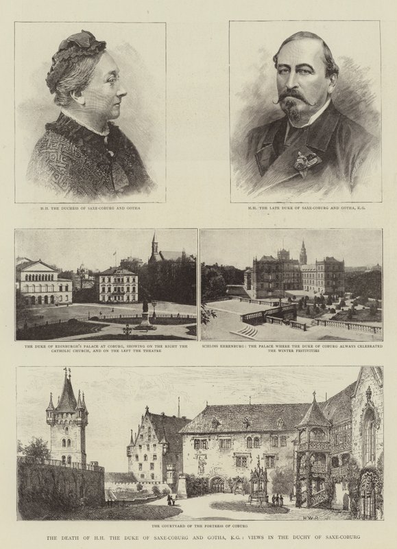 HH, Szász-Coburg és Gotha hercegének halála, KG, Kilátások a Szász-Coburgi Hercegségben alkotó: Henry William Brewer